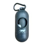 compostable plant-based dog poop bags + bamboo dispenser