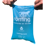 bio-based dog poop bags + bamboo dispenser