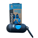 bio-based dog poop bags + bamboo dispenser